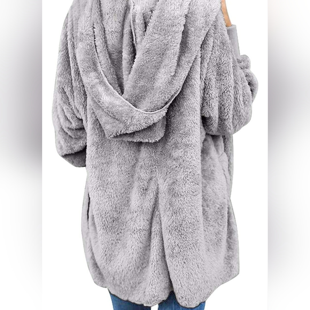 Lookbook store open front hooded cardigan medium